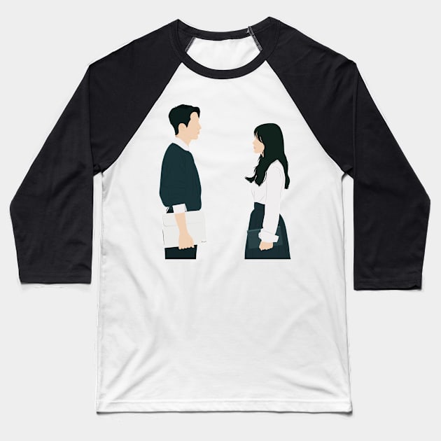 NOW WE ARE BREAKING UP Drama Baseball T-Shirt by ayshatazin